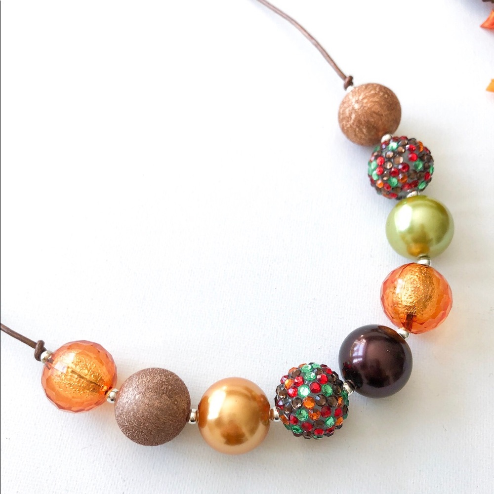 Fall’s Bounty Adjustable Bead Necklace